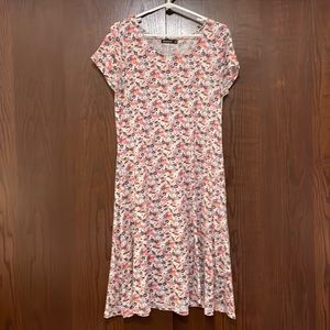 Floral midi dress with pockets